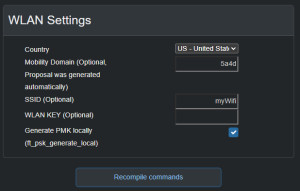 Preview OpenWRT WLAN FT configuration - Online generator