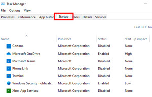 Preview Programs Autostart - at login - Windows