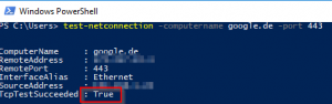 Preview Windows: Ping with Port | cmd vs. PowerShell